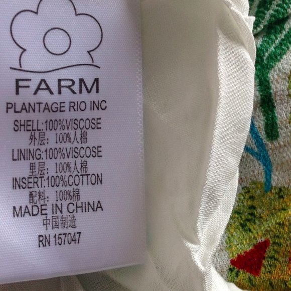 HP 🎉🌻FARM Rio Handkerchief Vintage Garden Dress - Picture 10 of 12